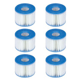 Intex filtro pack frontal mostrando 6 cartuchos, reposición rápida