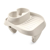 Intex portavasos frontal fijado al spa muestra alcance cómodo
