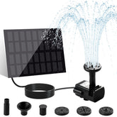 Jbobbju imagen frontal del empaque mostrando la fuente solar y accesorios