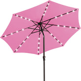 JEAREY parasol frontal mostrando cobertura amplia y sombra