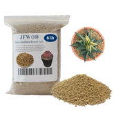JFWOD paquete frontal de akadama 6lb mostrando envase resellable y pureza