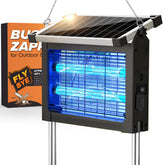 Jinyeda vista frontal con panel solar y rejilla eficaz