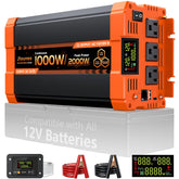 Jlouneo vista frontal con controles y beneficios de energía estable