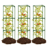joyhalo vista frontal del pack de 3 jaulas cuadradas para soporte estable
