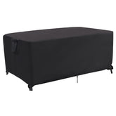 Funda Jungda frontal para mesa rectangular protegiendo contra lluvia y polvo