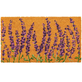 Juvale felpudo frontal lavanda mostrando bienvenida y atractivo estético