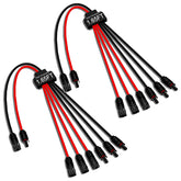 JXMXRPV conector en Y frontal mostrando conexiones seguras