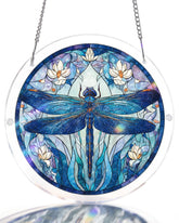 KaayeeWood vista frontal del suncatcher mostrado en su empaque, listo para regalar