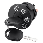 Kabing interruptor frontal mostrando carcasa y eje de llave, reemplazo confiable