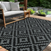 Kalafun vista frontal de la alfombra 6x9, añade estilo al patio