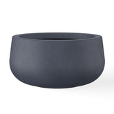 Kante maceta frontal 16" carbón mostrando diseño moderno y resistencia