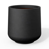 Kante maceta frontal negra elegante aporta modernidad