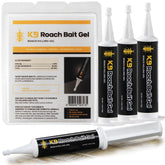 KB Roach Bait Gel frente del empaque mostrando el kit y beneficios