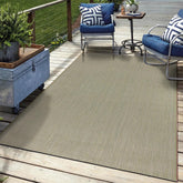 Keen Home Design alfombra frontal 3x5 mostrando diseño y borde, resistente al exterior