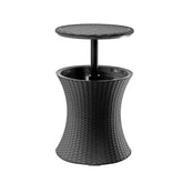 Keter Cool Bar vista frontal como mesa enfriadora elegante y funcional