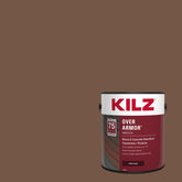 KILZ lata frontal color Chocolate mostrando la presentación y beneficio de cobertura