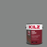 KILZ Over Armor frente del bote mostrando color Slate Gray y etiqueta clara