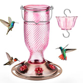 Kingsyard comedero frontal de cristal atractivo para colibríes en jardín