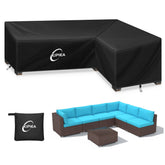 Kipiea funda seccional frontal protege muebles de lluvia y sol