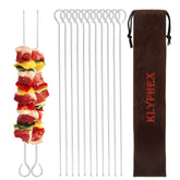 Klyphex frontal del paquete de 12 brochetas mostrando oferta y cantidad