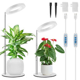 Kullsinss vista frontal del kit de dos lámparas con empaque, ideal para cultivo interior