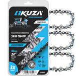 KUZA cadena frontal en paquete mostrando longitud y compatibilidad