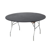 Kwik-Covers vista frontal del mantel negro mostrando ajuste rápido y elegante