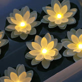 LACGO vista frontal del paquete con 12 luces flotantes, decoración fácil