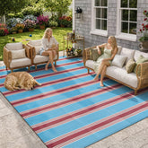 Lahome alfombra exterior 8x10 vista frontal aporta estilo y protección