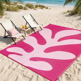 Lahome alfombra exterior frontal mostrando colores vivos y borde duradero