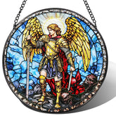 LAOWEIKI vista frontal del Arcángel Miguel mostrando colores vivos