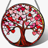 LAOWEIKI frontal del colgante corazón mostrando colores vivos y encanto