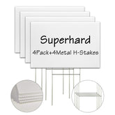 LARREEDE cartel frontal blanco mostrando superficie para personalizar y visibilidad