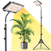 LBW panel frontal mostrando 96 LEDs y cobertura amplia para plantas