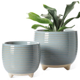 LE TAUCI maceta frontal con base elegante y estabilidad