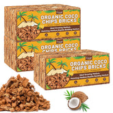 Legigo empaque frontal de coco chips mostrando presentación y beneficio práctico