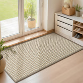 LEKEEPGO felpudo frontal de entrada gris absorbe humedad