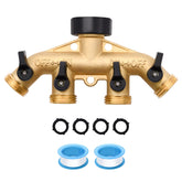 LFSEMINI conector 4 vías frontal mostrando todas las salidas y beneficio de control múltiple