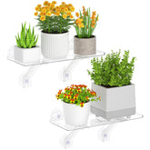 Lifewit repisa frontal mostrando espacio para varias macetas y luz