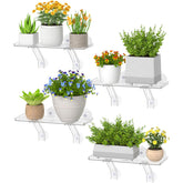 Lifewit vista frontal de la repisa mostrando espacio para plantas y luz
