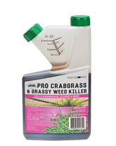 Liquid Harvest botella frontal mostrando diseño y beneficio de control potente