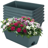 LOCONHA vista frontal del pack de 7 jardineras, ahorro de espacio