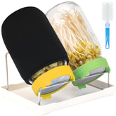 Lulonpon frasco frontal 68oz mostrando capacidad y boca ancha para fácil acceso