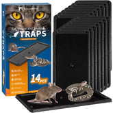 LULUCATCH empaque frontal mostrando paquete de 14 placas para control doméstico