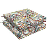 LVTXIII cojín frontal Paisley Chilli mostrando color y diseño, mejora estética del patio