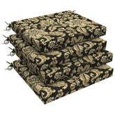 LVTXIII cojines frontal pack de cuatro con estilo Jacobean Black y confort