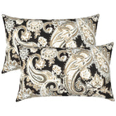 LVTXIII cojin paisley frontal mostrando diseño elegante y resistencia