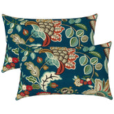 LVTXIII cojín frontal peacock blue aporta color y soporte lumbar