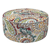 LVTXIII puff frente con diseño Paisley Chilli para decorar espacios