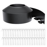 LXVOOEE kit completo de bordillo con rollo y 50 grapas, instalación rápida